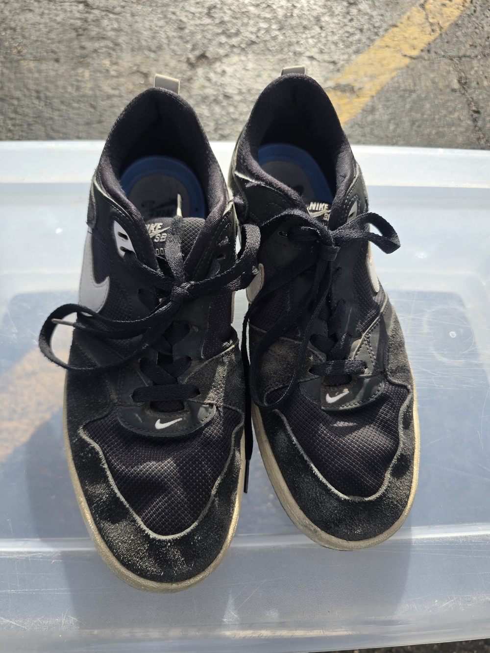 Nike‎ Black and White Low-Top Trainers